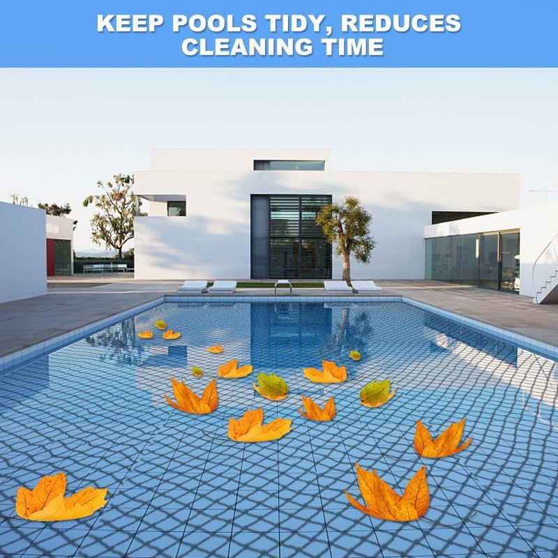 BUZIFU Pond Netting, 14 x 14 FT Pond Net Heavy Duty Pond Netting for Koi Ponds, Garden Pool Fine Mesh Netting Kit for Leaves, Protects Koi Fish from Birds Cats Predators, with 14 Stakes and 30 Cable Zip Ties - Image 4